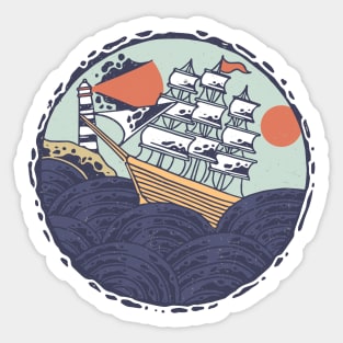 A Life On The Ocean Waves. Sticker